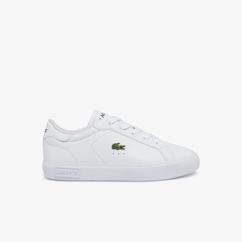 라코스테 Lacoste Childrens Powercourt Synthetic Sneakers