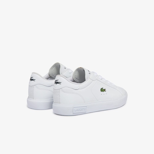 라코스테 Lacoste Childrens Powercourt Synthetic Sneakers