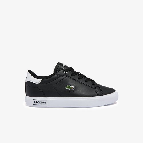 라코스테 Lacoste Childrens Powercourt Synthetic Sneakers