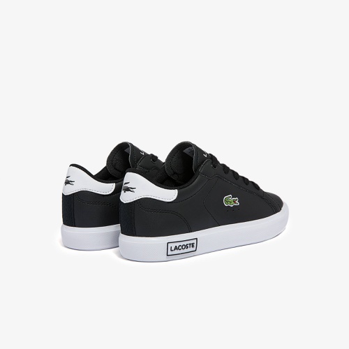 라코스테 Lacoste Childrens Powercourt Synthetic Sneakers