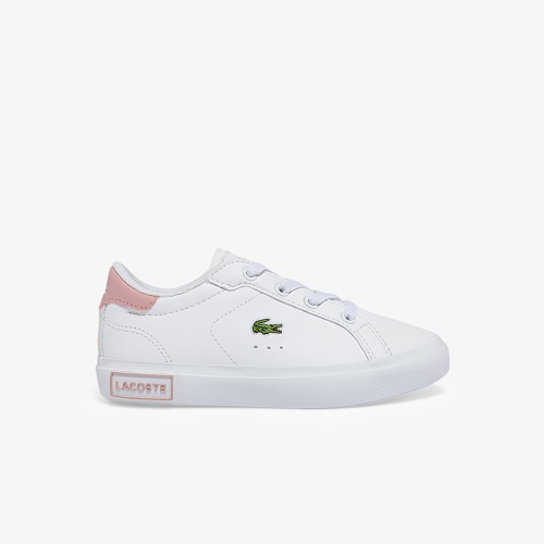 라코스테 Lacoste Infants Powercourt Synthetic Sneakers