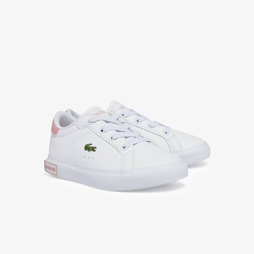 라코스테 Lacoste Infants Powercourt Synthetic Sneakers