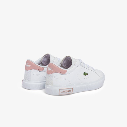 라코스테 Lacoste Infants Powercourt Synthetic Sneakers