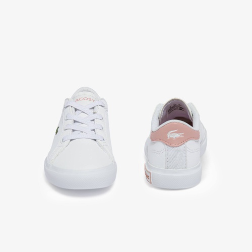 라코스테 Lacoste Infants Powercourt Synthetic Sneakers