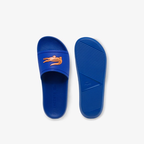 라코스테 Lacoste Mens Croco Rubber Slides