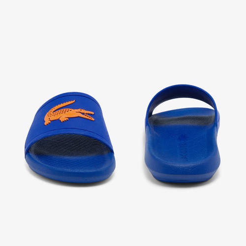 라코스테 Lacoste Mens Croco Rubber Slides