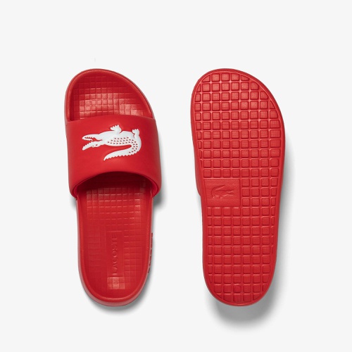 라코스테 Lacoste Mens Croco 1.0 Synthetic Slides