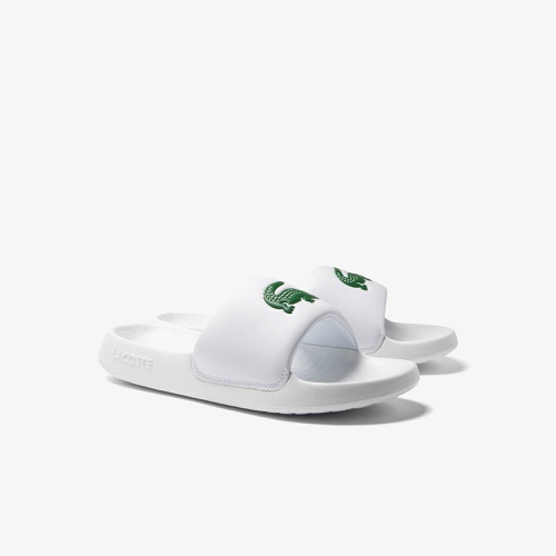 라코스테 Lacoste Mens Croco 1.0 Synthetic Slides