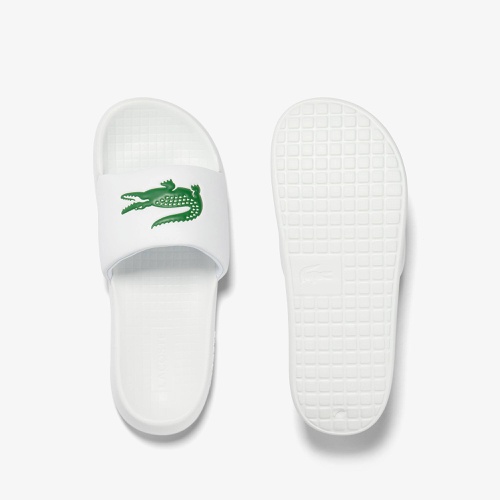 라코스테 Lacoste Mens Croco 1.0 Synthetic Slides