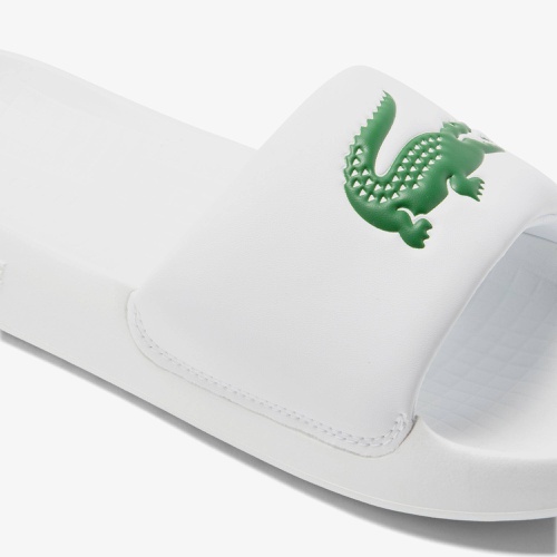 라코스테 Lacoste Mens Croco 1.0 Synthetic Slides