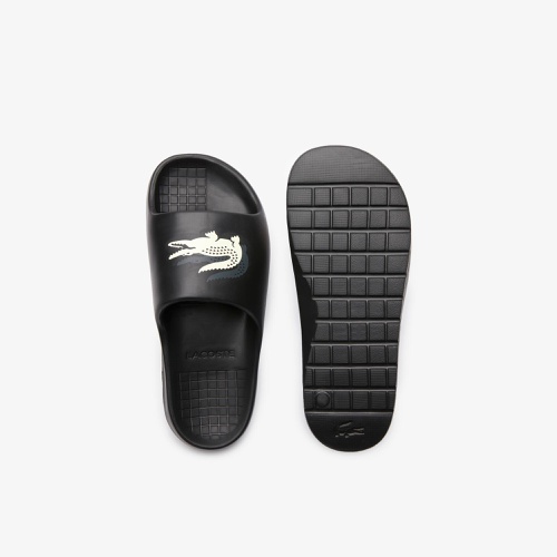 라코스테 Lacoste Mens Serve Slide 2.0 Evo Synthetic Colorblock Slides