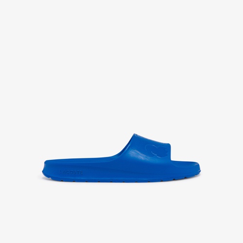라코스테 Lacoste Mens Croco 2.0 Synthetic Logo Slides