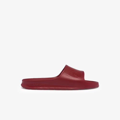 라코스테 Lacoste Mens Croco 2.0 Synthetic Logo Slides