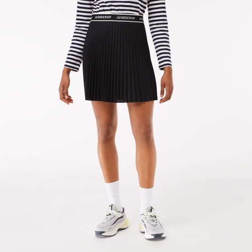 라코스테 Lacoste Womens Elasticized Waist Pleated Skirt