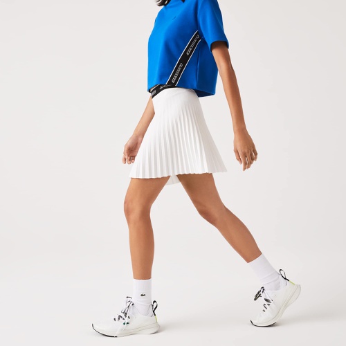 라코스테 Lacoste Womens Elasticized Waist Pleated Skirt