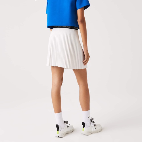 라코스테 Lacoste Womens Elasticized Waist Pleated Skirt