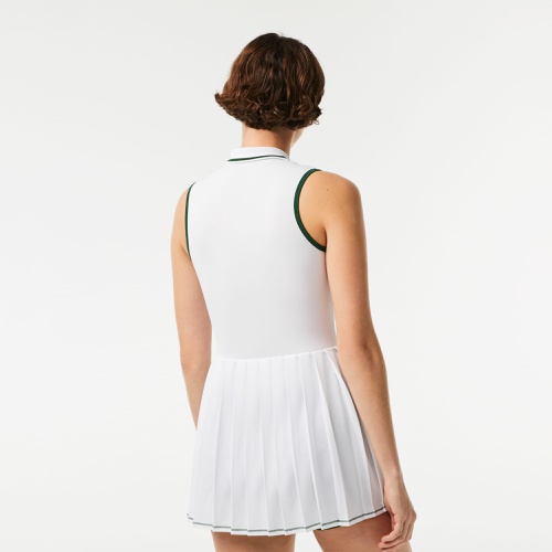 라코스테 Lacoste Womens SPORT Built-In Short Pleated Tennis Dress