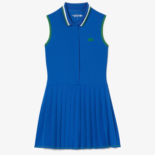 라코스테 Lacoste Womens SPORT Built-In Short Pleated Tennis Dress