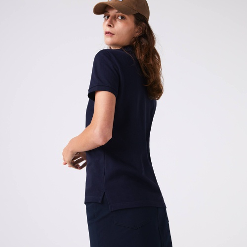 라코스테 Lacoste Womens Regular Fit Soft Cotton Petit Pique Polo