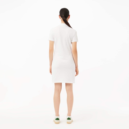 라코스테 Lacoste Womens Stretch Cotton Pique Polo Dress