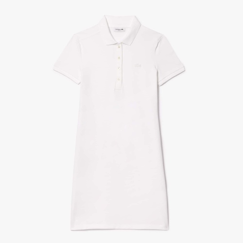 라코스테 Lacoste Womens Stretch Cotton Pique Polo Dress