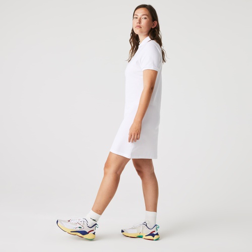 라코스테 Lacoste Womens Stretch Cotton Pique Polo Dress