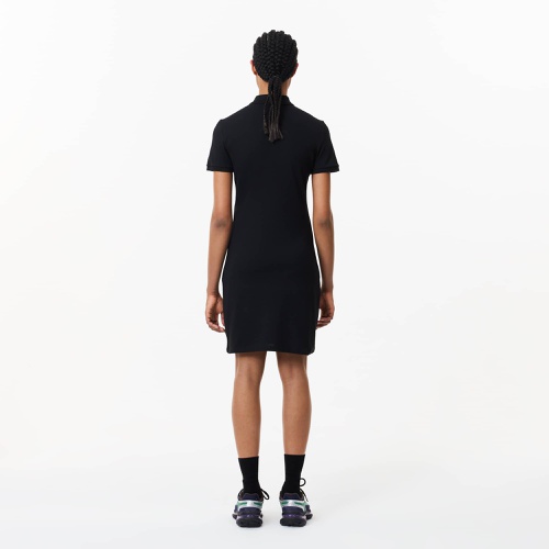 라코스테 Lacoste Womens Stretch Cotton Pique Polo Dress