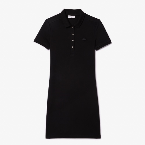 라코스테 Lacoste Womens Stretch Cotton Pique Polo Dress