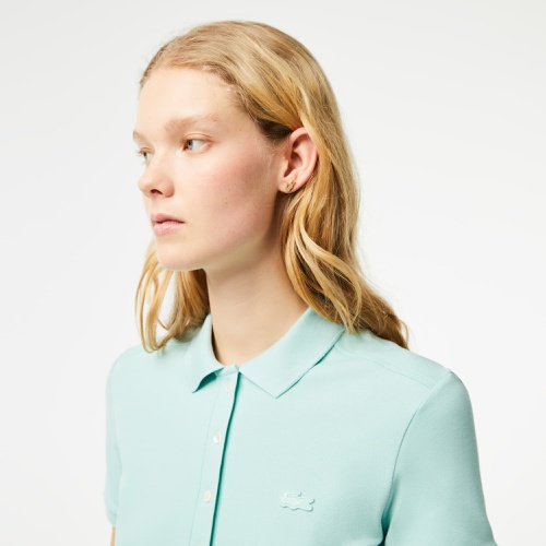 라코스테 Lacoste Womens Stretch Cotton Pique Polo Dress