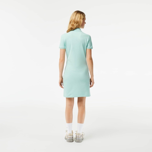 라코스테 Lacoste Womens Stretch Cotton Pique Polo Dress