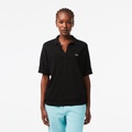 Lacoste Womens Loose Fit Flowy Pique Polo