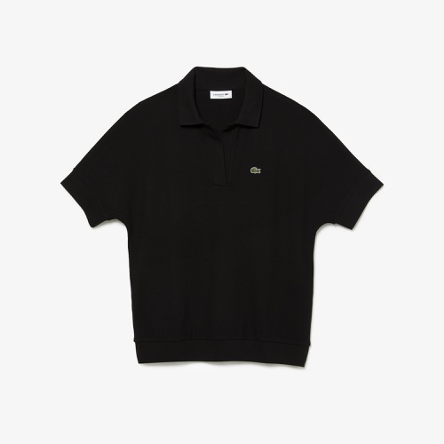 라코스테 Lacoste Womens Loose Fit Flowy Pique Polo