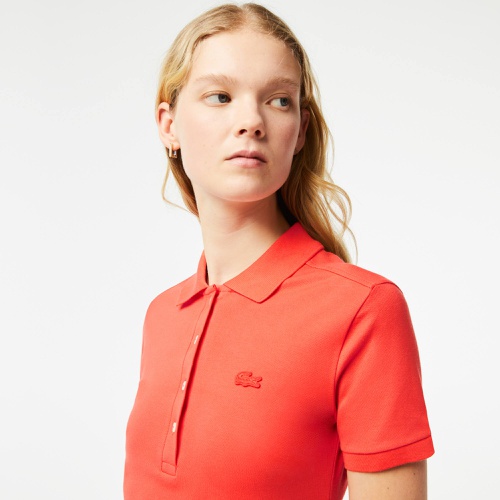 라코스테 Lacoste Womens Stretch Cotton Pique Polo Dress