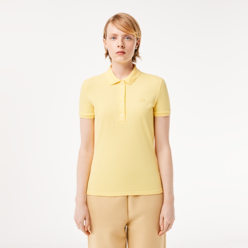 라코스테 Lacoste Womens Slim Fit Stretch Cotton Pique Polo