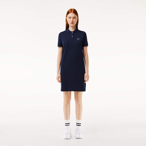 라코스테 Lacoste Womenu2019s Pique Knit Polo Dress