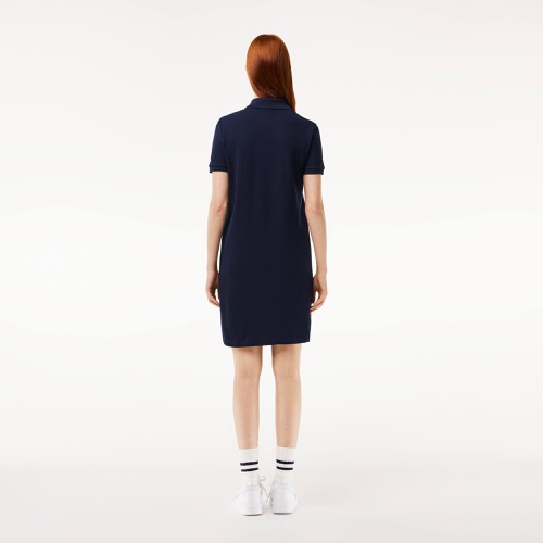 라코스테 Lacoste Womenu2019s Pique Knit Polo Dress