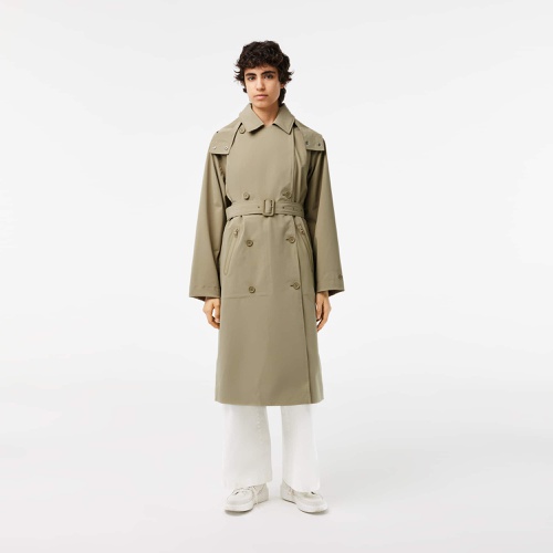 라코스테 Lacoste Womens Oversized Trench Coat