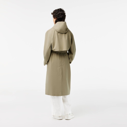 라코스테 Lacoste Womens Oversized Trench Coat