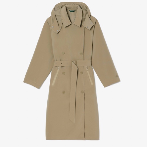 라코스테 Lacoste Womens Oversized Trench Coat