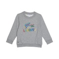 Lacoste Kids Rainbow Logo and Croc Classic Crew Neck (Toddleru002FLittle Kidsu002FBig Kids)