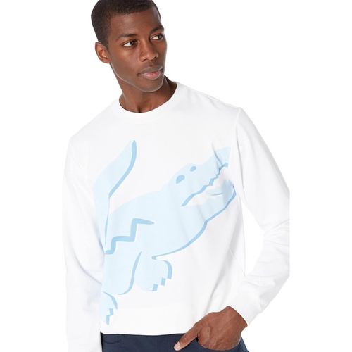 라코스테 Lacoste Long Sleeve Large Summer Croc Crew Neck Sweatshirt