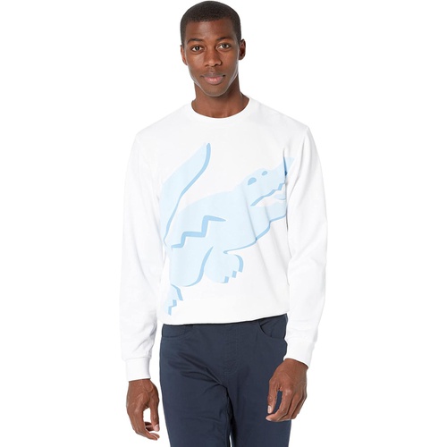 라코스테 Lacoste Long Sleeve Large Summer Croc Crew Neck Sweatshirt