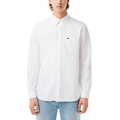 Mens Woven Long Sleeve Button-Down Oxford Shirt