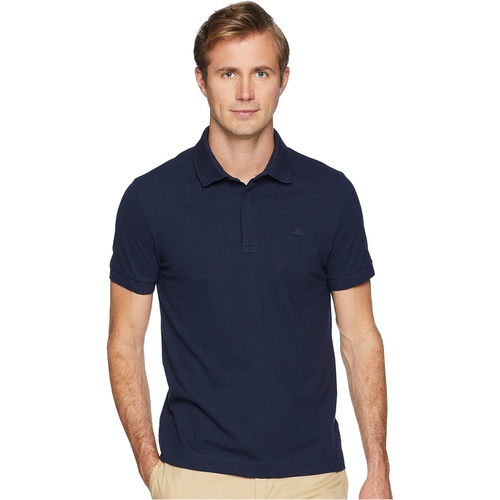 라코스테 Mens Lacoste Short Sleeve Solid Stretch Pique Regular