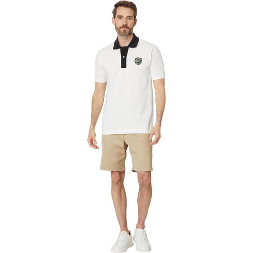 라코스테 Mens Lacoste Short Sleeve Classic Fit Polo w/ Lacoste Badge