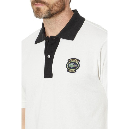 라코스테 Mens Lacoste Short Sleeve Classic Fit Polo w/ Lacoste Badge