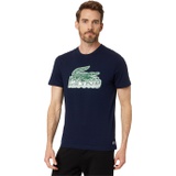 Mens Lacoste Short Sleeve Regular Fit Front Graphic T-Shirt