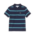 Lacoste Kids Short Sleeve Striped Childrens Polo Shirt (Little Kid/Toddler/Big Kid)