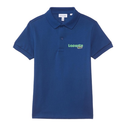 라코스테 Lacoste Kids Short Sleeve Polo Shirt (Little Kid/Toddler/Big Kid)