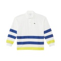 Lacoste Kids Long Sleeve Color Blocked Stripe Collared Shirt (Little Kid/Toddler/Big Kid)